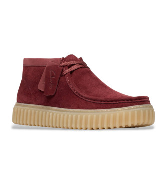Clarks Bottines en cuir Torhill Hi marron