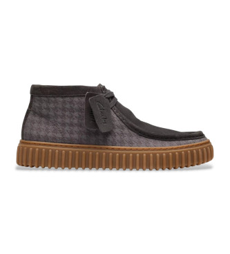 Clarks Bottes en cuir Torhill Hi gris 