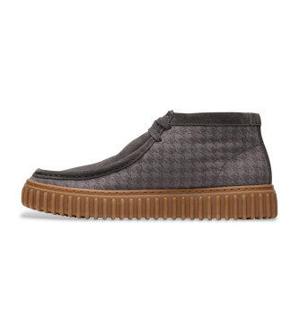 Clarks Bottes en cuir Torhill Hi gris 