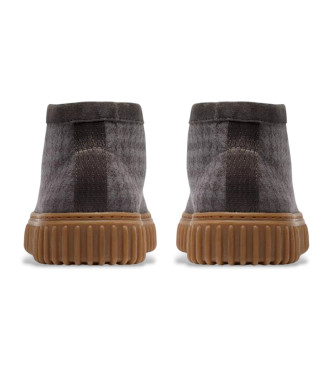 Clarks Bottes en cuir Torhill Hi gris 