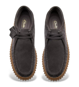 Clarks Bottes en cuir Torhill Hi gris 