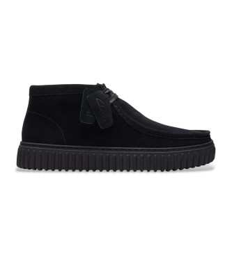 Clarks Torhill Hi leather ankle boots black