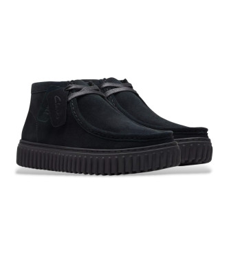 Clarks Torhill Hi leather ankle boots black