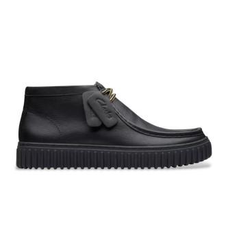 Clarks Bottines en cuir Torhill Hi noir