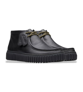 Clarks Bottines en cuir Torhill Hi noir