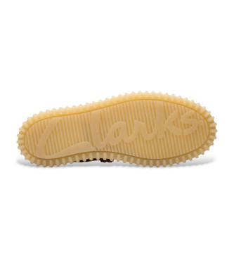 Clarks Torhill Hi usnjeni škornji rdeči