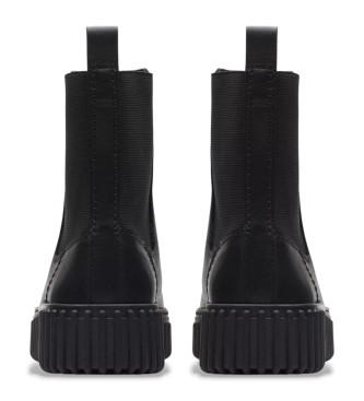 Clarks Bottes en cuir Torhill Maple noir