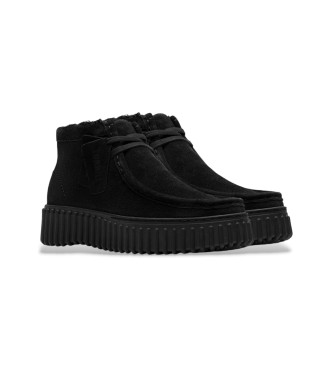 Clarks Torhill Moss Usnjeni gležnjarji črni