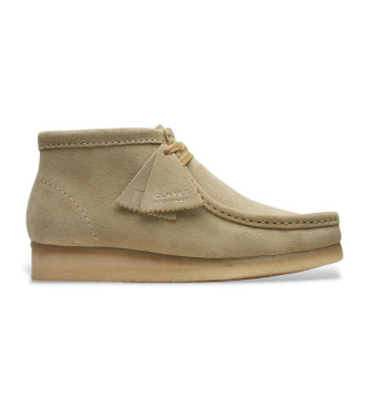 Clarks Wallabee Beige Lederstiefeletten