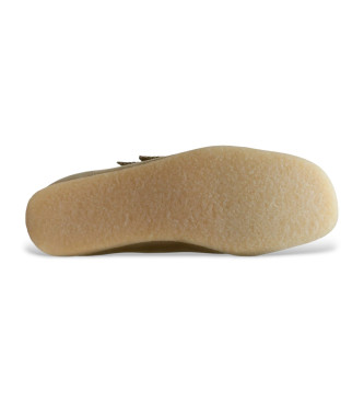 Clarks Wallabee Beige Lederstiefeletten