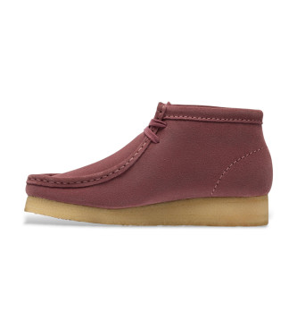 Clarks Wallabee Boot Usnjeni gležnjarji roza
