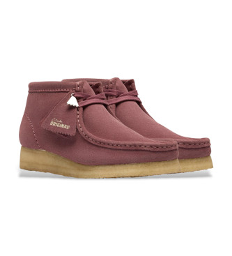 Clarks Wallabee Boot Usnjeni gležnjarji roza