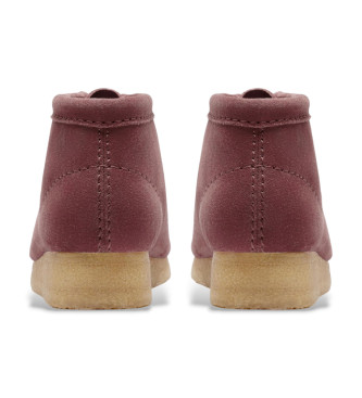 Clarks Wallabee Boot Usnjeni gležnjarji roza