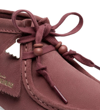 Clarks Wallabee Boot Usnjeni gležnjarji roza