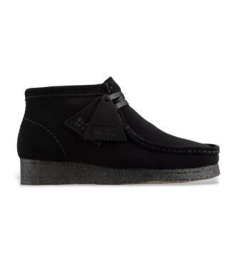 Clarks Wallabee leather ankle boots black