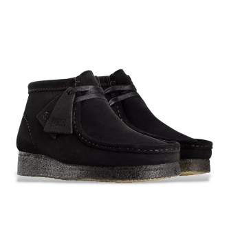 Clarks Wallabee leather ankle boots black