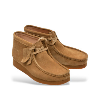 Clarks Botines de piel Wallabeeevobt marrn