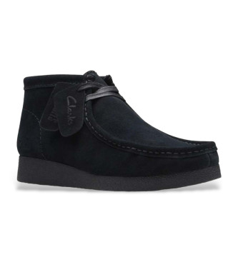 Clarks Wallabeeevobt Lederstiefeletten schwarz