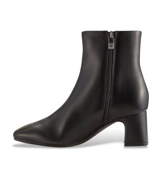 Clarks Stivaletti Fernie Zip in pelle nera