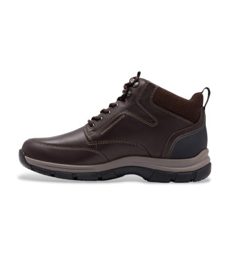 Clarks Botas de couro Spypath Hi GTX castanhas
