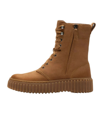Clarks Botines de Piel Torhill Style marrn