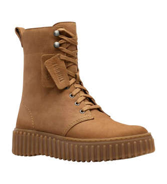 Clarks Botines de Piel Torhill Style marrn