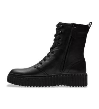 Clarks Botines de Piel Torhill Style negro