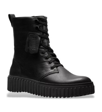 Clarks Botines de Piel Torhill Style negro