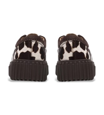 Clarks Sapatos de couro castanho Torhill Bee