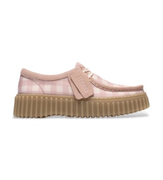 Clarks Sapatos de couro Torhill Bee rosa claro