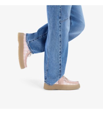 Clarks Sapatos de couro Torhill Bee rosa claro