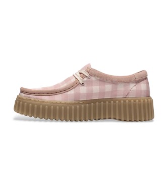Clarks Sapatos de couro Torhill Bee rosa claro
