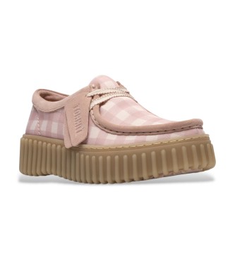 Clarks Sapatos de couro Torhill Bee rosa claro