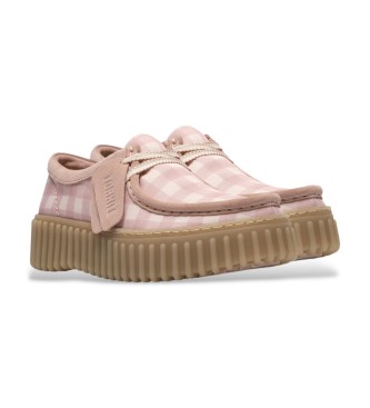 Clarks Sapatos de couro Torhill Bee rosa claro