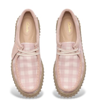 Clarks Sapatos de couro Torhill Bee rosa claro