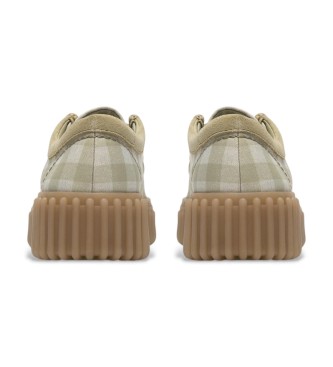 Clarks Sapatos de couro verde Torhill Bee