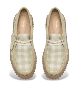 Clarks Sapatos de couro verde Torhill Bee