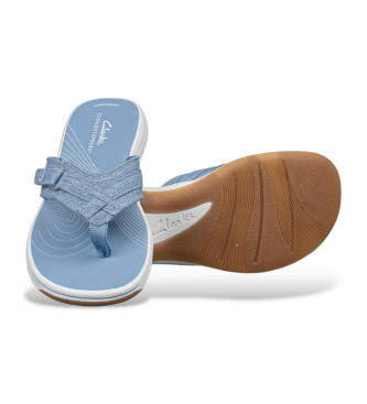 Clarks Brinkley Sea blue flip-flops