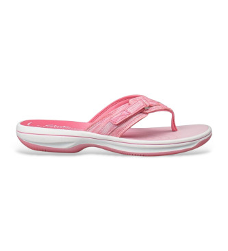 Clarks Brinkley Sea pink flip-flops