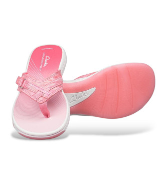 Clarks Brinkley Sea pink flip-flops