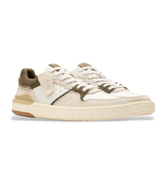 Clarks Courtlite2 Lo Sneakers in pelle bianche