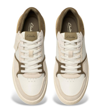 Clarks Courtlite2 Lo Sneakers in pelle bianche