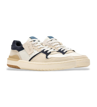 Clarks Courtlite2 Lo chaussures en cuir blanc