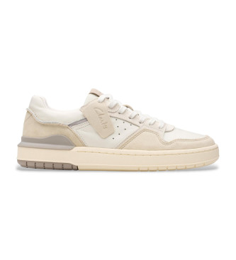 Clarks Courtlite2 Lo chaussures en cuir blanc