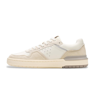 Clarks Courtlite2 Lo chaussures en cuir blanc