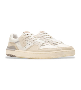 Clarks Courtlite2 Lo chaussures en cuir blanc