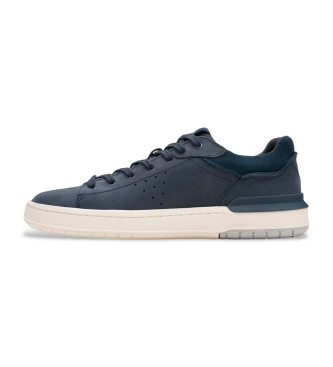 Clarks Courtlite2 Run tnis de couro azul-marinho