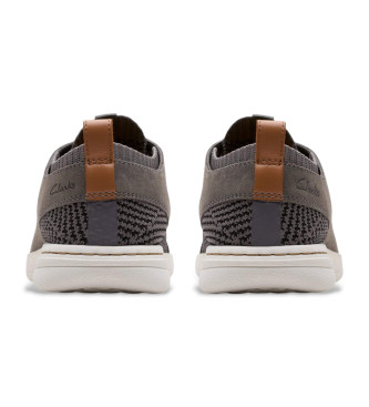 Clarks Sneakers Easeway Sport in pelle grigia