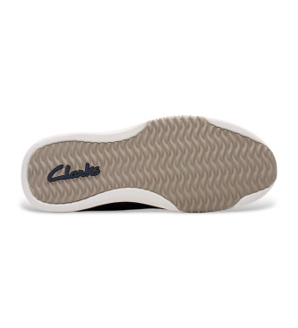 Clarks Sapatilhas de couro Easeway Sport azul-marinho