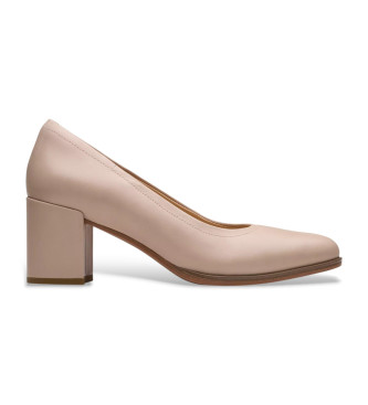 Clarks Freva55 Court sapatos de couro bege